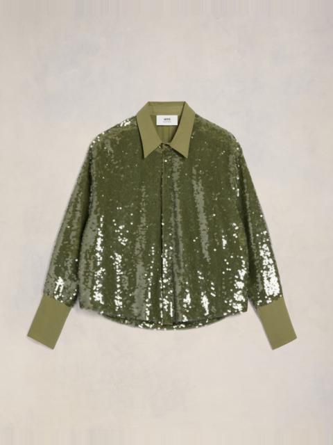 AMI Paris EMBROIDERED SHIRT