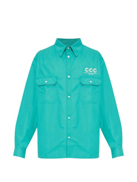 WILLY CHAVARRIA front-pocket logo shirt