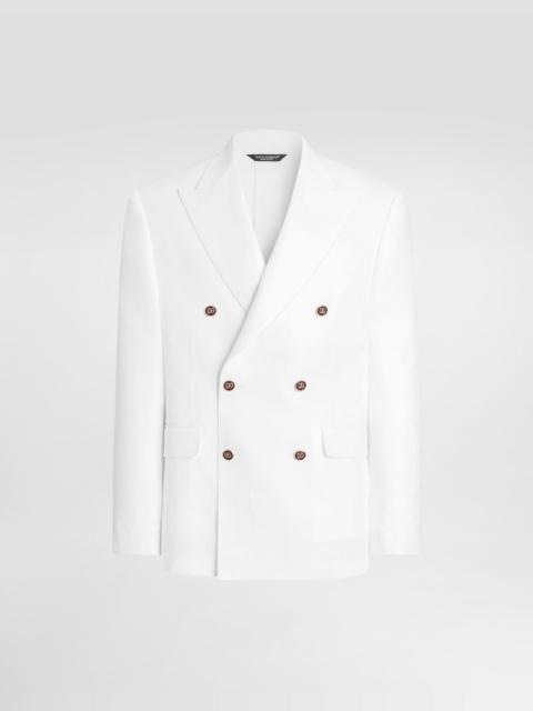 Dolce & Gabbana Sicilia light double-breasted linen jacket