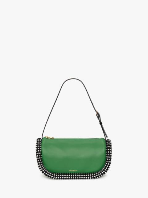 JW Anderson BUMPER-15 LEATHER SHOULDER BAG WITH CRYSTAL