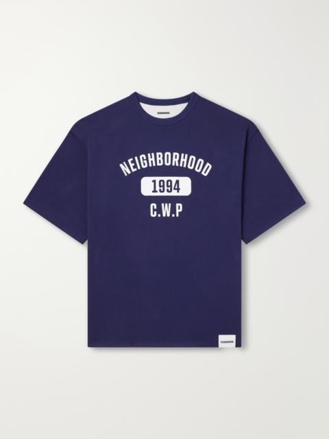 NEIGHBORHOOD Logo-Print Reversible Cotton-Jersey T-Shirt