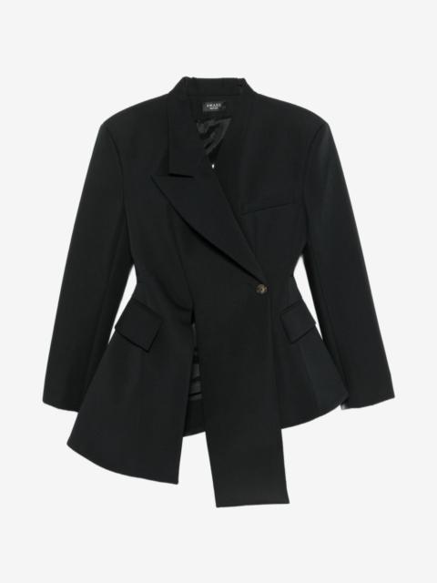 A.W.A.K.E. MODE asymmetric-hem single-breasted blazer