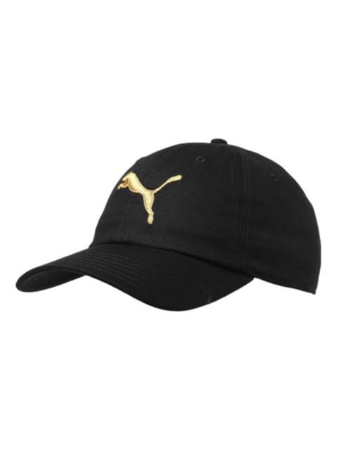 PUMA PUMA Logo Baseball Cap 'Black Gold' 022416-42