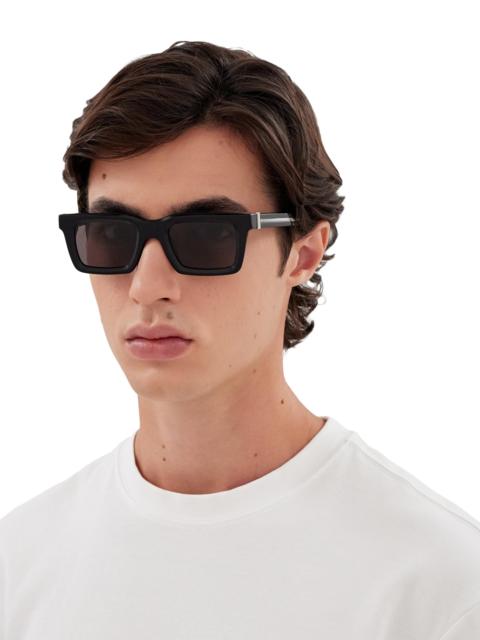Alexander McQueen Men's Skull Hardware 60MM Square Sunglasses - Black