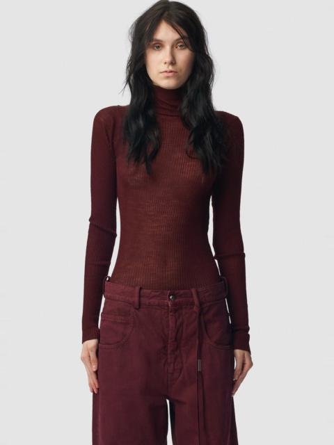 Ann Demeulemeester Marlena Rib High Neck Sweater