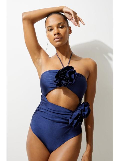 KAREN MILLEN Rosette Cut Out Detail Swimsuit