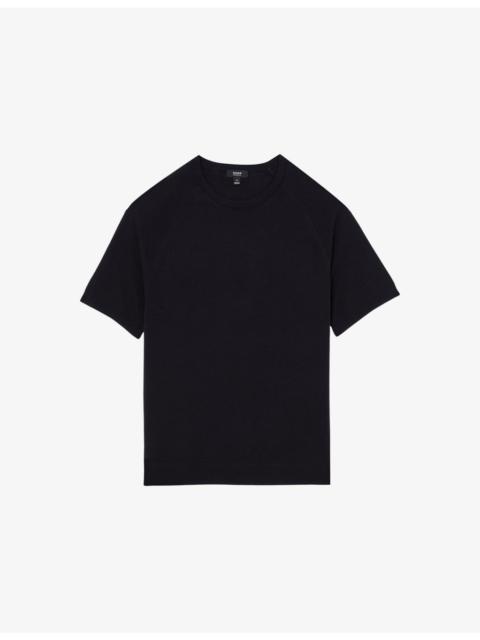 REISS Brook Raglan-Sleeve Merino-Wool T-Shirt
