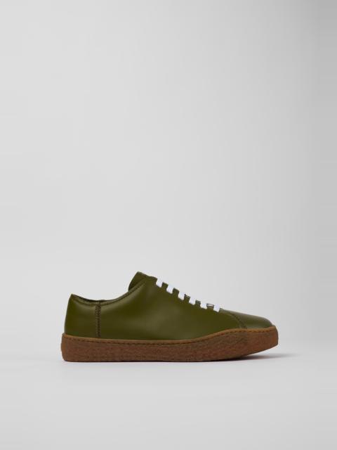 CAMPER Peu Terreno Green Leather Sneaker for Men