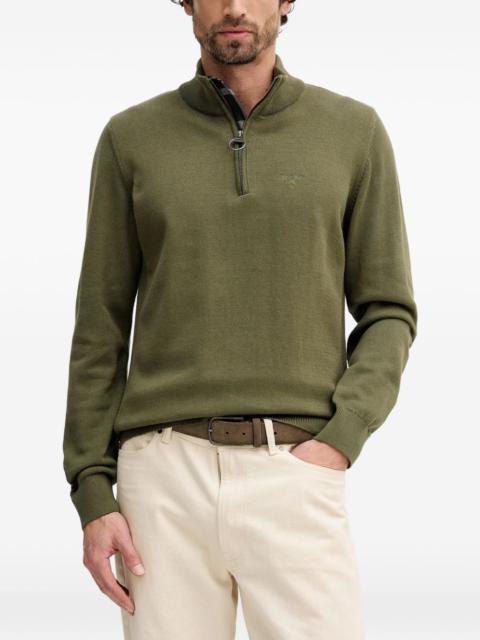Barbour zip neck sweater