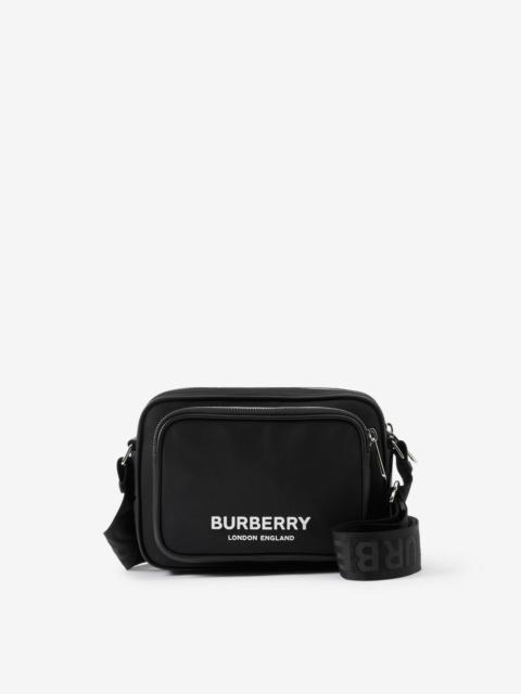 Burberry Logo Print Nylon Crossbody Bag