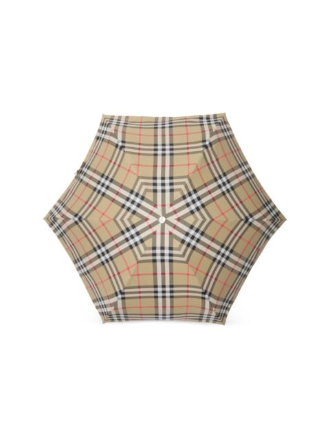 Burberry check-print folding umbrella