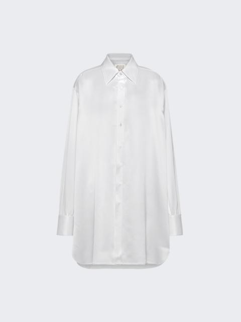 Maison Margiela Long Silk Shirt Off White