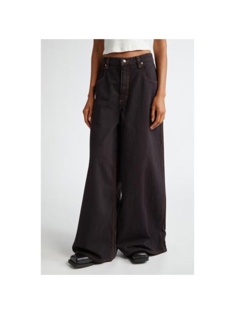 ECKHAUS LATTA Eckhaus Latta Ultra Wide Leg Jeans in Smudge at Nordstrom