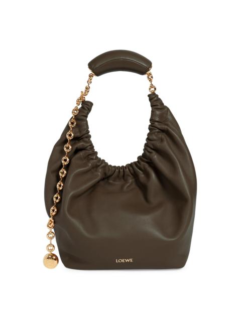 Loewe Women's Squeeze Small Leather Bag - Chocolate