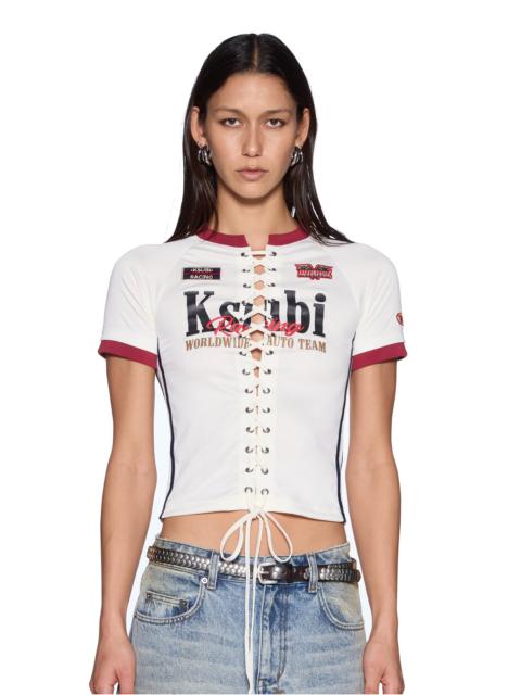 Ksubi RACEWAY SHRUNKEN JERSEY OFF WHITE