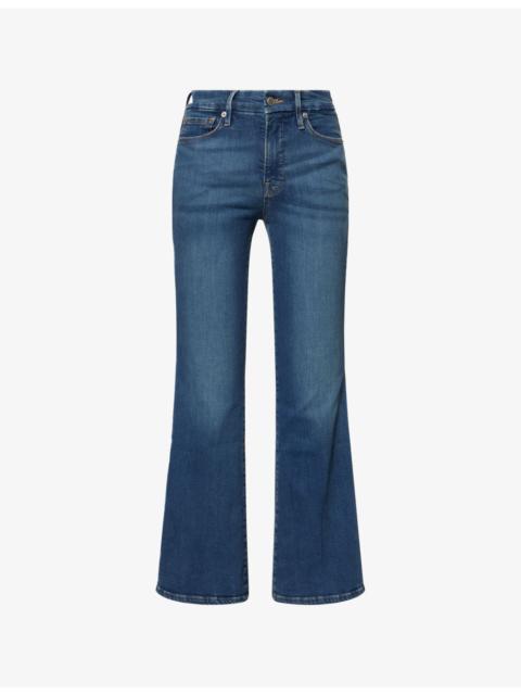 GOOD AMERICAN Good Petite Flare Stretch-Denim Jeans