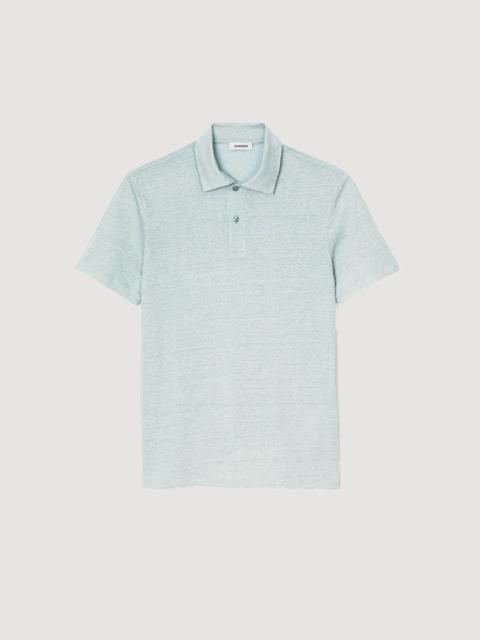 Sandro LINEN POLO SHIRT