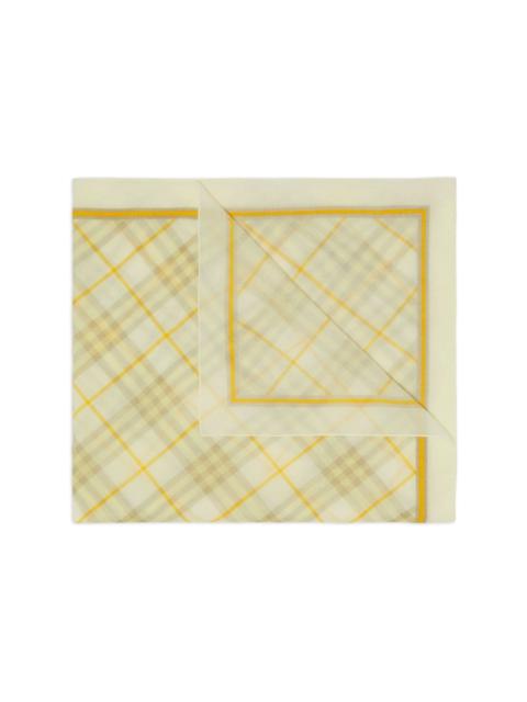 checked cotton scarf