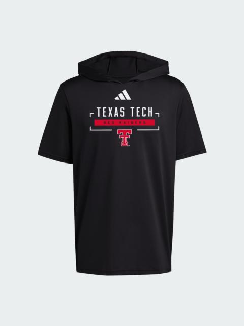 adidas TEXAS TECH RED RAIDERS TRAINING MENS PROGRAM SHORT SLEEVE HOODIE AEROREADY