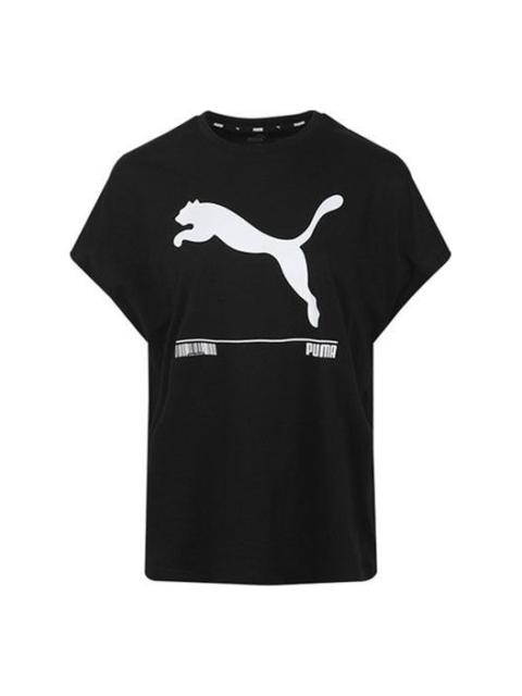 PUMA (WMNS) PUMA Large Logo Short Sleeve Black 583865-01