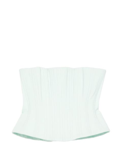 COSTARELLOS pleated corset top