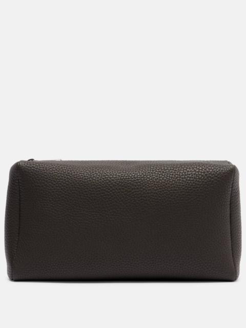 The Row Squared Compact leather clutch