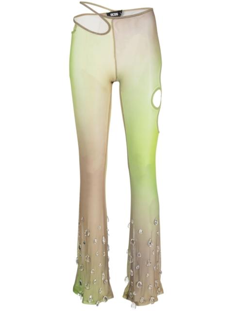 Sita crystal-drop tulle trousers