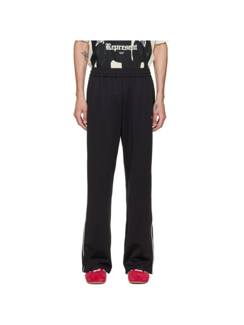 REPRESENT Black Taped Track Pants