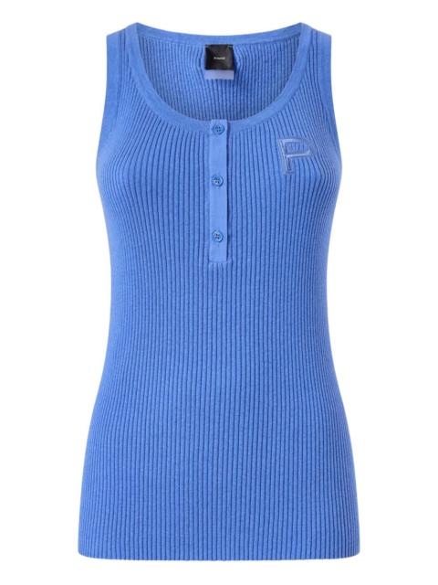 PINKO buttoned ribbed tank top