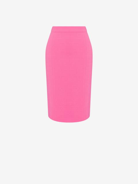 STRETCH VISCOSE CRÊPE SKIRT