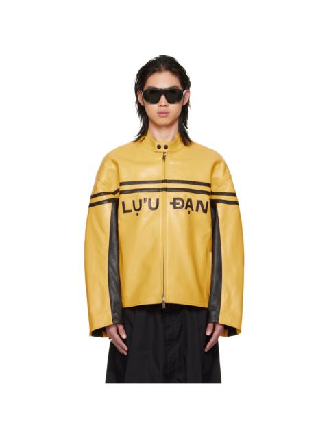 LU'U DAN BRUCE LEE x LỰU ĐẠN Yellow Legacy Moto L-D Leather Jacket