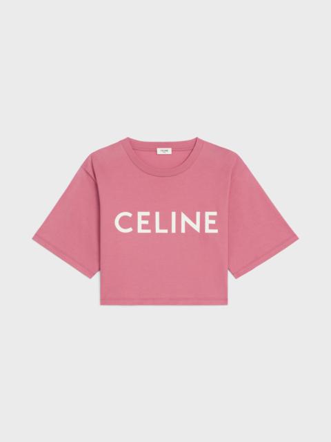 Tシャツ・カットソー CELINE | CROPPED CELINE T-SHIRT IN COTTON JERSEY CELINE CROPPED CELINE T-SHIRT IN COTTON JERSEY | REVERSIBLE