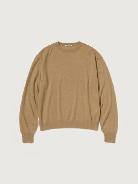 AURALEE HIGH GAUGE SOFT CASHMERE KNIT P/O