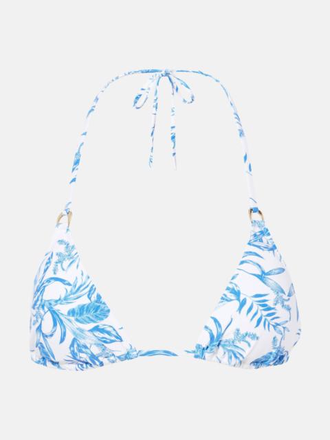 MELISSA ODABASH Key West printed bikini top