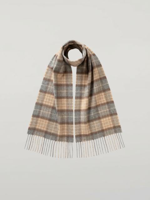 Johnstons of Elgin Children's Natural MacKellar Tartan Cashmere Scarf