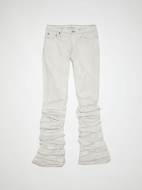Acne Studios Denim trousers - White/brown
