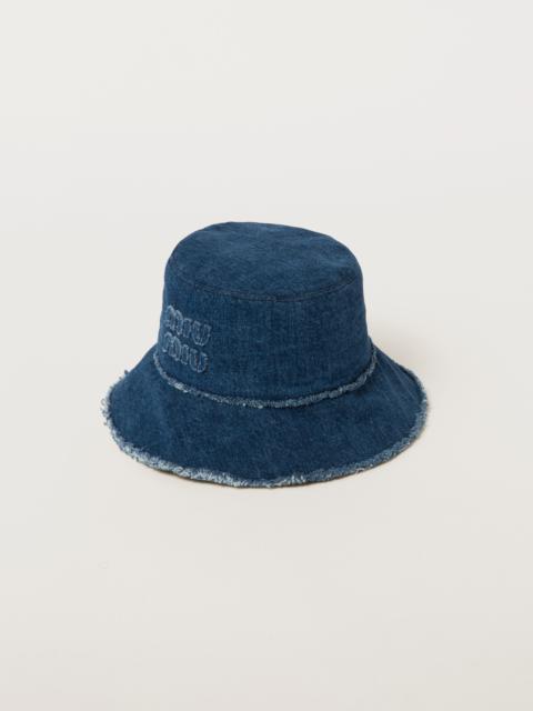 Denim bucket hat