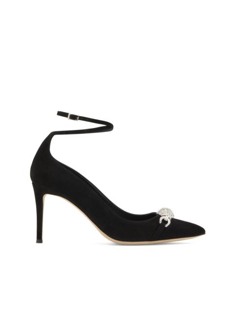 Giuseppe Zanotti crystal-embellished suede pumps