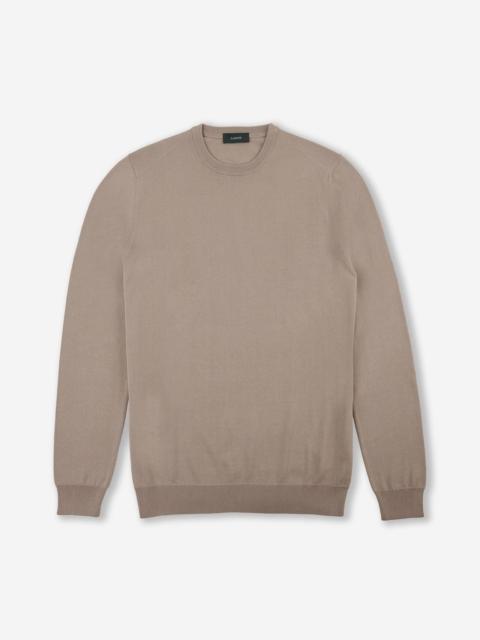 SLOWEAR Slim-fit cotton crêpe crewneck jumper