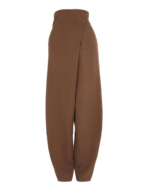 cortana After Linen Wrap Pants brown