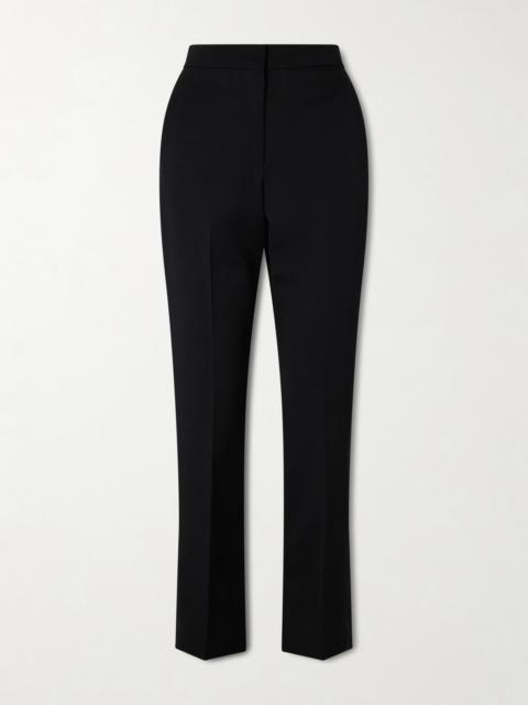 Givenchy Grosgrain-trimmed Wool Slim-fit Pants