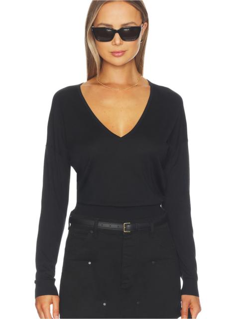 RENGGLI Silk Cashmere V Neck Sweater