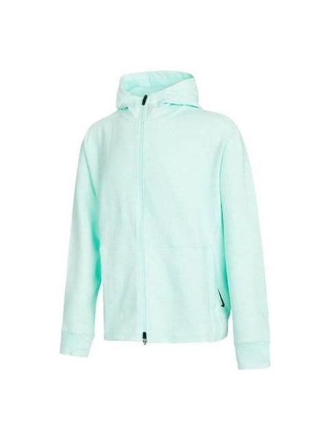 Nike Men's Nike SS22 Solid Color Zipper Cardigan Jacket Mint Green CU6261-379