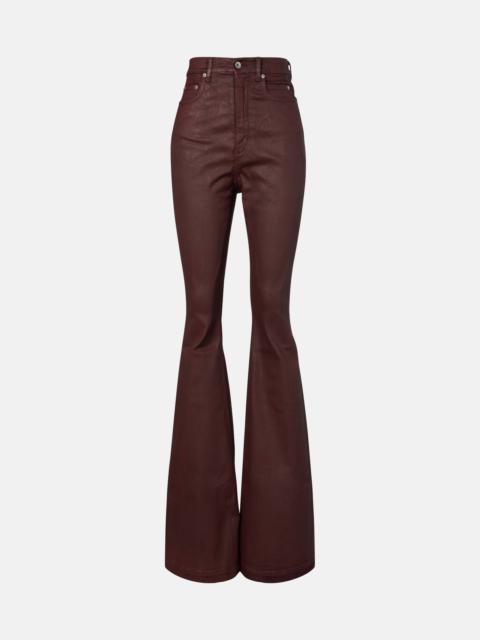 Rick Owens Bolan high-rise bootcut jeans