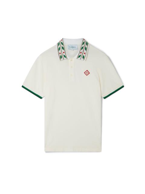 CASABLANCA Laurel Pique Polo Shirt