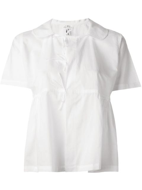Comme des Garçons Comme des Garçons lace-up detail flared shirt