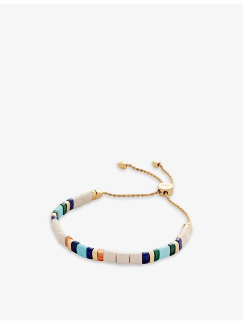 MONICA VINADER Delphi 18ct yellow gold-plated vermeil sterling-silver and jasper stone bracelet