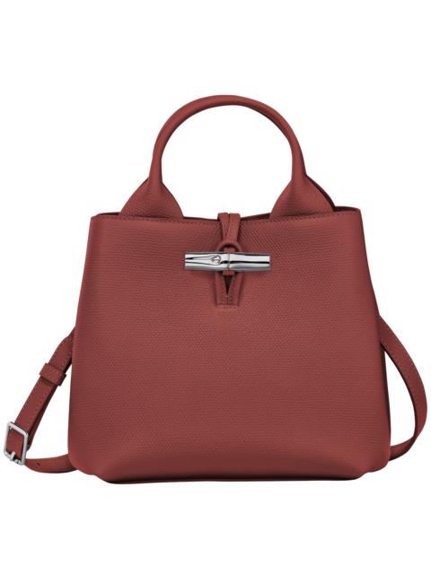 Le Roseau S Handbag Chestnut - Leather