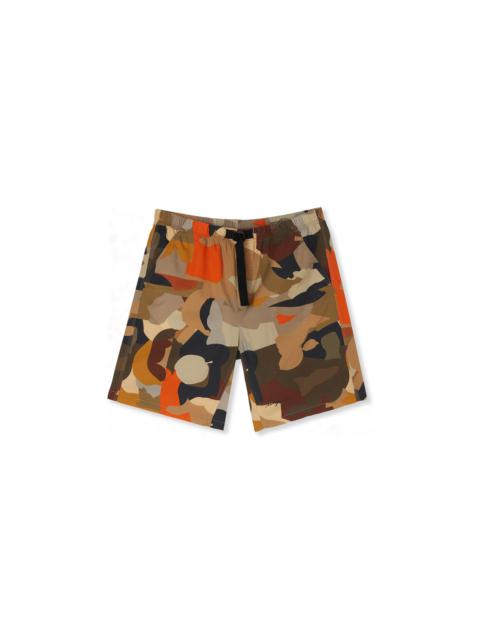 MSGM Poplin cotton shorts with "Geo Camo" print