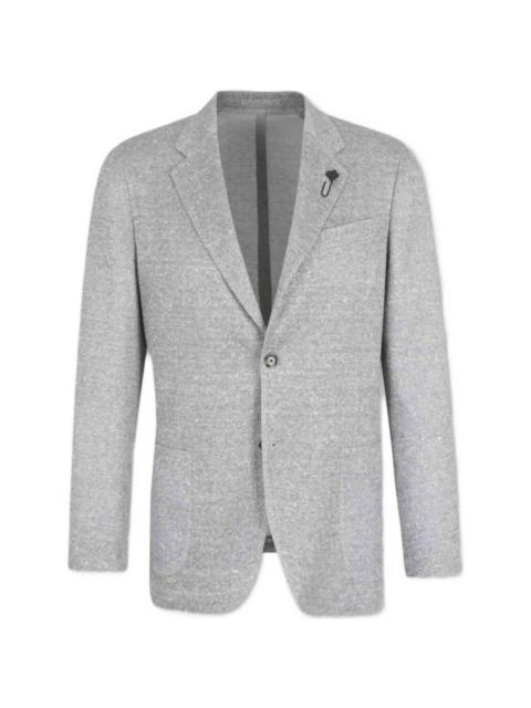 LARDINI single-breasted knitted blazer